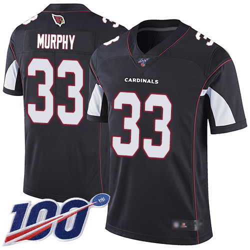 Arizona Cardinals Limited Black Men Byron Murphy Alternate Jersey NFL Football #33 100th Season Vapor Untouchable->arizona cardinals->NFL Jersey